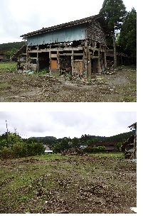 昔ながらの畜舎・広大な敷地と自然の景観