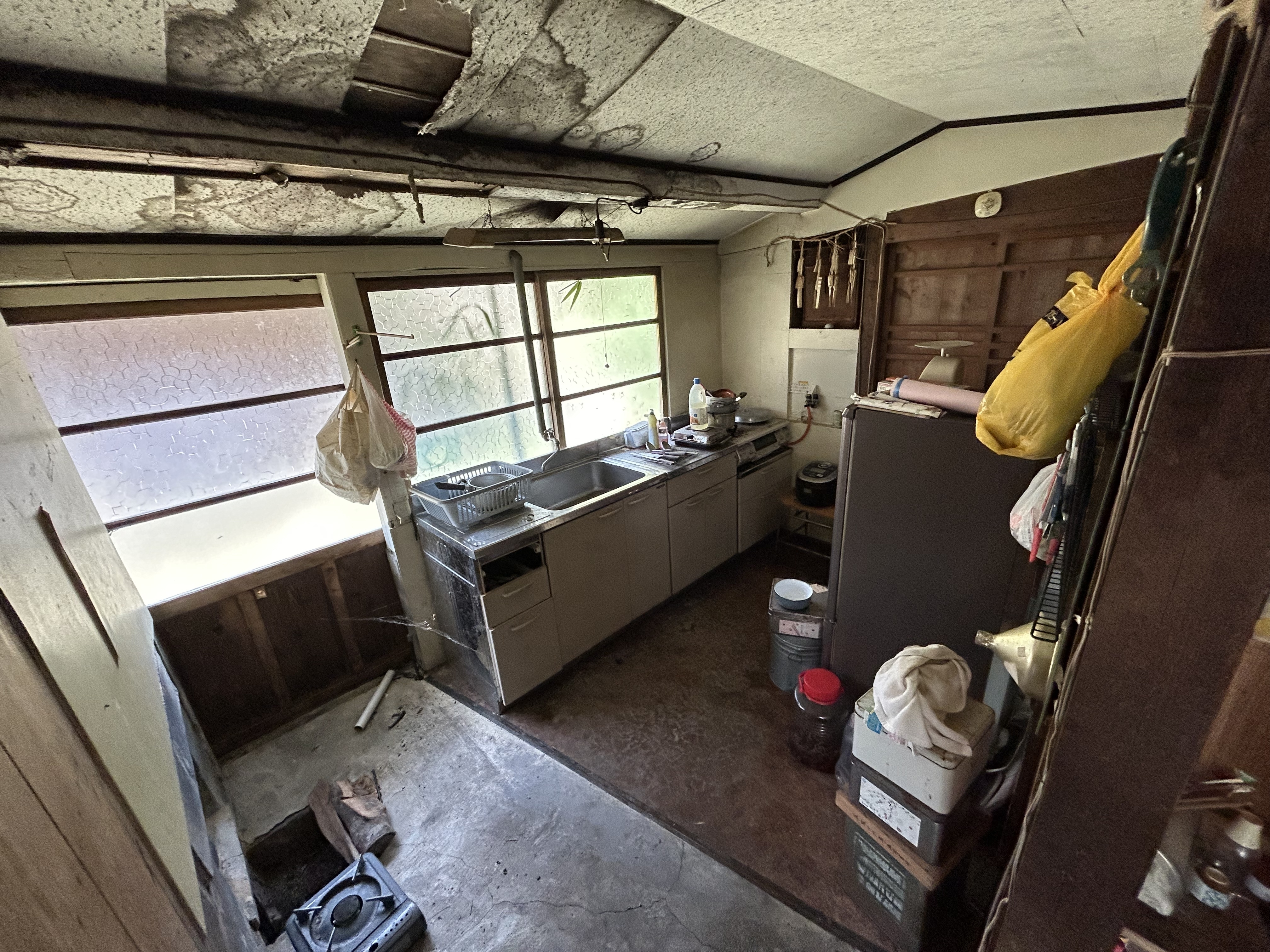 レトロな雰囲気漂うキッチン